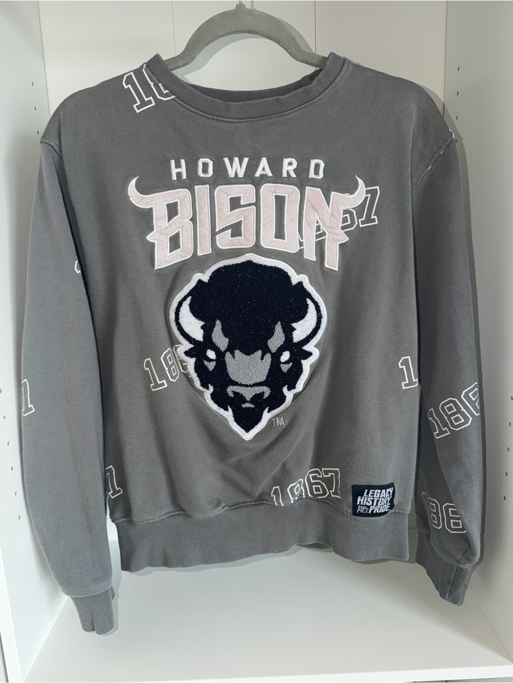 HP Howard Bison Gray Crewneck Sweatshirt